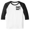 Raglan 3/4 Roundneck Shirt (White Body) Thumbnail