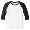 Raglan 3/4 Roundneck Shirt (White Body) Thumbnail