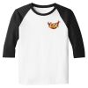 Raglan 3/4 Roundneck Shirt (White Body) Thumbnail