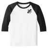 Raglan 3/4 Roundneck Shirt (White Body) Thumbnail