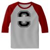 Raglan 3/4 Roundneck Shirt (Gray Body) Thumbnail