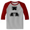 Raglan 3/4 Roundneck Shirt (Gray Body) Thumbnail