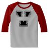 Raglan 3/4 Roundneck Shirt (Gray Body) Thumbnail