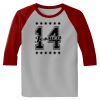 Raglan 3/4 Roundneck Shirt (Gray Body) Thumbnail