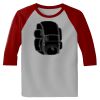 Raglan 3/4 Roundneck Shirt (Gray Body) Thumbnail