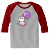 Raglan 3/4 Roundneck Shirt (Gray Body) Thumbnail