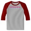 Raglan 3/4 Roundneck Shirt (Gray Body) Thumbnail