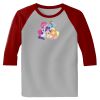 Raglan 3/4 Roundneck Shirt (Gray Body) Thumbnail