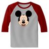 Raglan 3/4 Roundneck Shirt (Gray Body) Thumbnail