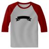 Raglan 3/4 Roundneck Shirt (Gray Body) Thumbnail