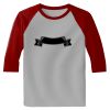 Raglan 3/4 Roundneck Shirt (Gray Body) Thumbnail