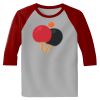 Raglan 3/4 Roundneck Shirt (Gray Body) Thumbnail