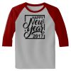 Raglan 3/4 Roundneck Shirt (Gray Body) Thumbnail