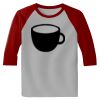 Raglan 3/4 Roundneck Shirt (Gray Body) Thumbnail