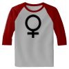 Raglan 3/4 Roundneck Shirt (Gray Body) Thumbnail