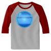 Raglan 3/4 Roundneck Shirt (Gray Body) Thumbnail