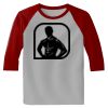 Raglan 3/4 Roundneck Shirt (Gray Body) Thumbnail