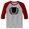 Raglan 3/4 Roundneck Shirt (Gray Body) Thumbnail