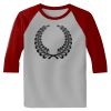 Raglan 3/4 Roundneck Shirt (Gray Body) Thumbnail