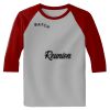 Raglan 3/4 Roundneck Shirt (Gray Body) Thumbnail