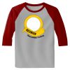 Raglan 3/4 Roundneck Shirt (Gray Body) Thumbnail