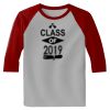 Raglan 3/4 Roundneck Shirt (Gray Body) Thumbnail