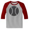 Raglan 3/4 Roundneck Shirt (Gray Body) Thumbnail