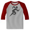 Raglan 3/4 Roundneck Shirt (Gray Body) Thumbnail