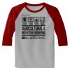 Raglan 3/4 Roundneck Shirt (Gray Body) Thumbnail